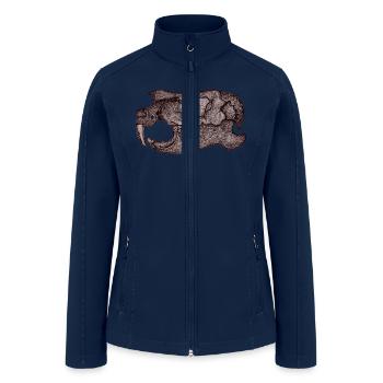 8 - Women’s Soft Shell Jacket - navy - Front