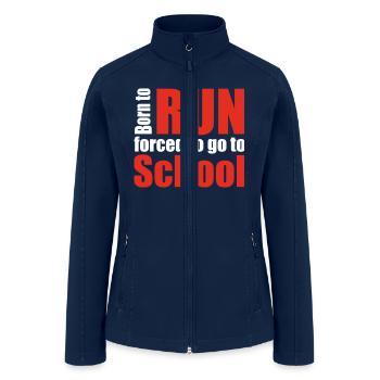 running - Women’s Soft Shell Jacket - navy - Front