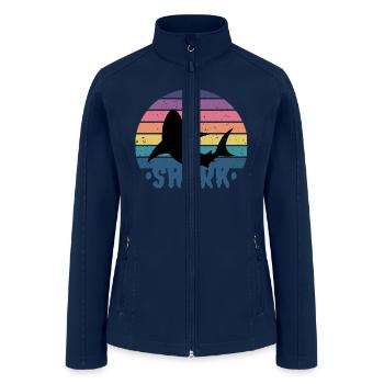Vintage SHARK - Women’s Soft Shell Jacket - navy - Front