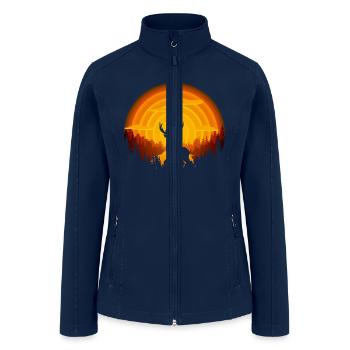 Deer shadow - Women’s Soft Shell Jacket - navy - Front