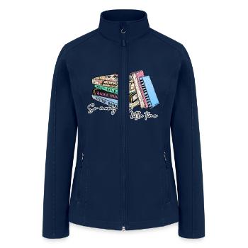 So many books so little time - Women’s Soft Shell Jacket - navy - Front