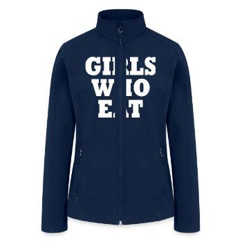 Girls who eat - Women’s Soft Shell Jacket - navy - Front