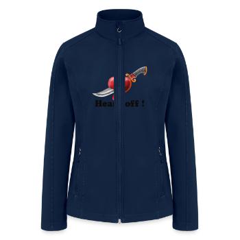 Valentin t-shirt for broken heart - Women’s Soft Shell Jacket - navy - Front