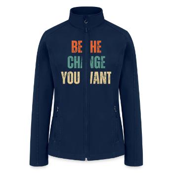 Inspirational and Motivational Quotes for Success - Women’s Soft Shell Jacket - navy - Front