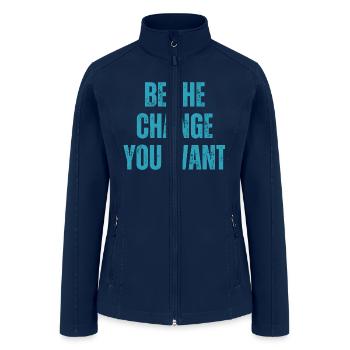 Inspirational and Motivational Quotes for Success - Women’s Soft Shell Jacket - navy - Front
