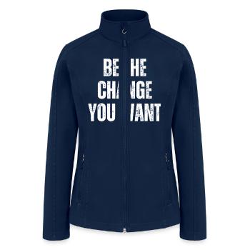 Inspirational and Motivational Quotes for Success - Women’s Soft Shell Jacket - navy - Front