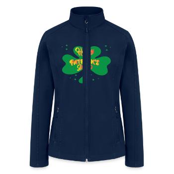 Drinks well others ST patrick s day - Women’s Soft Shell Jacket - navy - Front