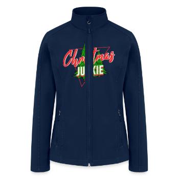 CHRISTMAS JUNKIE - Women’s Soft Shell Jacket - navy - Front