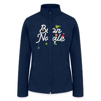 Womens italian christmas buon natale - Women’s Soft Shell Jacket - navy - Front
