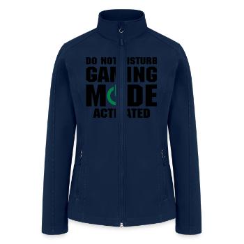 Do Not Disturb Gaming Mode Activated - Women’s Soft Shell Jacket - navy - Front