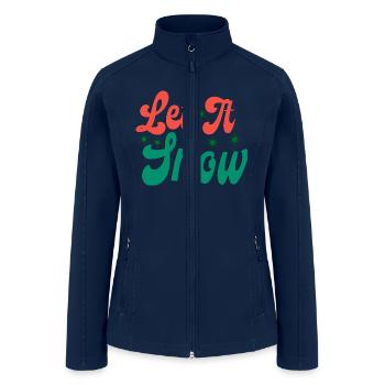 Let It Snow - Women’s Soft Shell Jacket - navy - Front