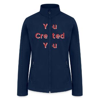 You Created You - Women’s Soft Shell Jacket - navy - Front