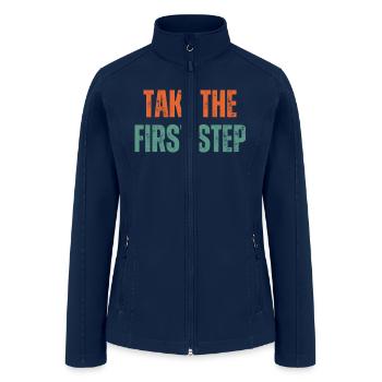Inspirational and Motivational Quotes for Success - Women’s Soft Shell Jacket - navy - Front