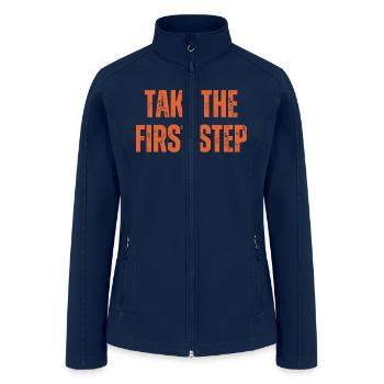 Inspirational and Motivational Quotes for Success - Women’s Soft Shell Jacket - navy - Front