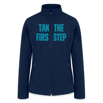 Inspirational and Motivational Quotes for Success - Women’s Soft Shell Jacket - navy - Front