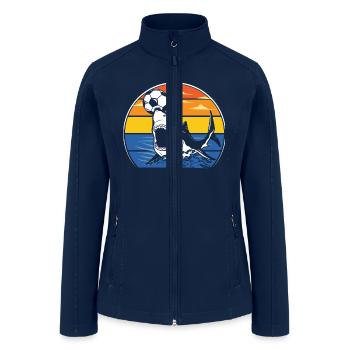 Soccer Shark - Women’s Soft Shell Jacket - navy - Front