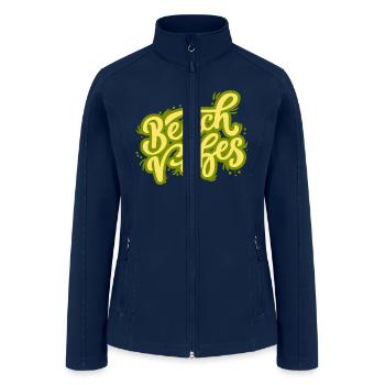 Beach Vibes - Women’s Soft Shell Jacket - navy - Front