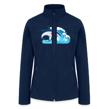 shark - Women’s Soft Shell Jacket - navy - Front