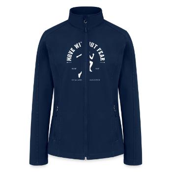 Move Without Fear - Women’s Soft Shell Jacket - navy - Front