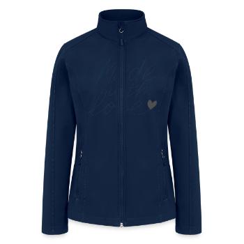 make with love - Women’s Soft Shell Jacket - navy - Front
