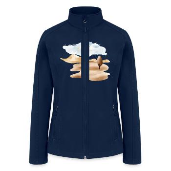 Sandy Landscape - Women’s Soft Shell Jacket - navy - Front