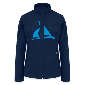 Sail boat - Women’s Soft Shell Jacket - navy - Front