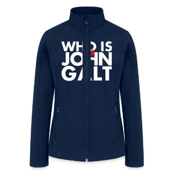 who is john galt - Women’s Soft Shell Jacket - navy - Front