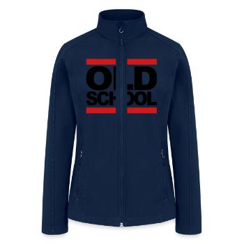 oldschool_2c - Women’s Soft Shell Jacket - navy - Front