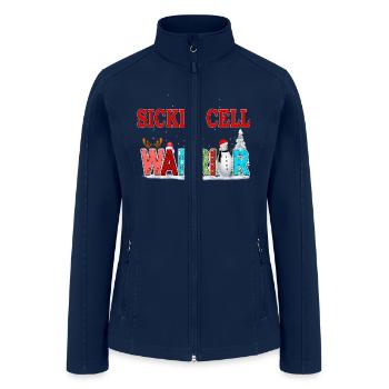 CHRISTMAS WARRIOR Sickle Cell Awareness - Women’s Soft Shell Jacket - navy - Front