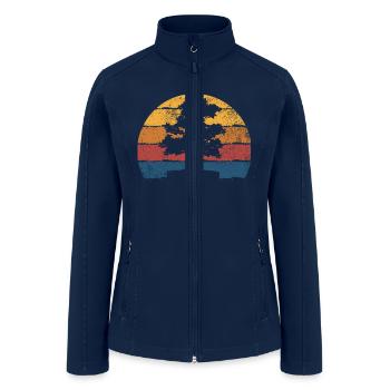 Bonsai Tree Vintage - Women’s Soft Shell Jacket - navy - Front