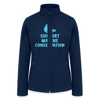 Marine Conservation - Women’s Soft Shell Jacket - navy - Front