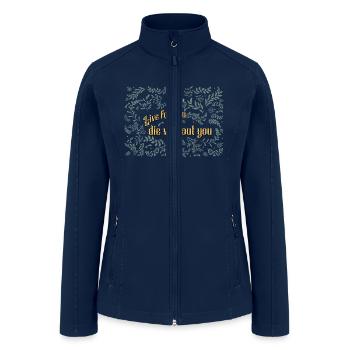 broken heart - Women’s Soft Shell Jacket - navy - Front