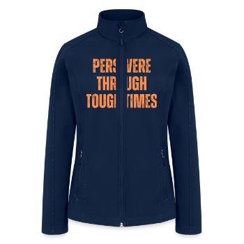 Inspirational and Motivational Quotes for Success - Women’s Soft Shell Jacket - navy - Front