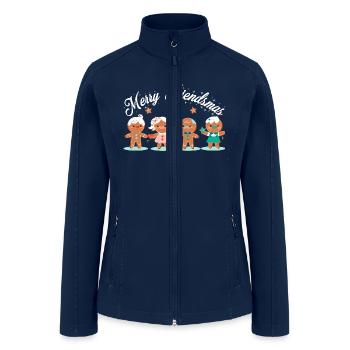 Best Friends Christmas - Women’s Soft Shell Jacket - navy - Front