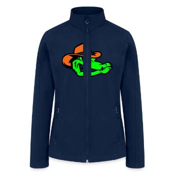 Alligator Cowboy Logo - Women’s Soft Shell Jacket - navy - Front