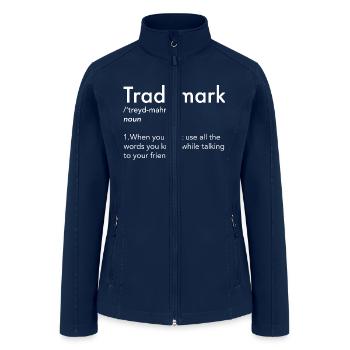 Trademark definition - Women’s Soft Shell Jacket - navy - Front