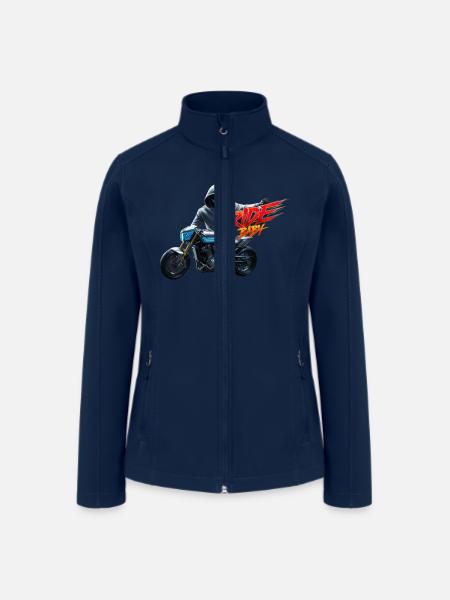 Ride Baby - Women’s Soft Shell Jacket - navy