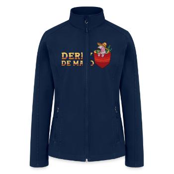 Derby de Mayo Horse Race Mexico Pinata Mexican - Women’s Soft Shell Jacket - navy - Front