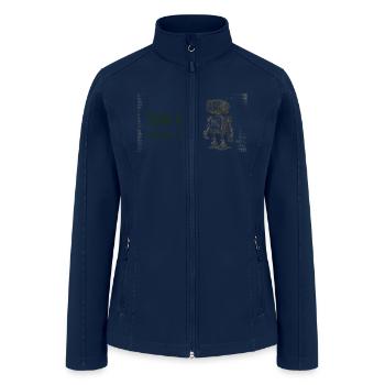 Speak softly and carry a big RAM - Women’s Soft Shell Jacket - navy - Front