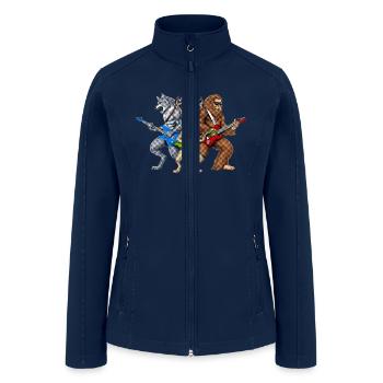 Heavy Metal Cryptids - Women’s Soft Shell Jacket - navy - Front