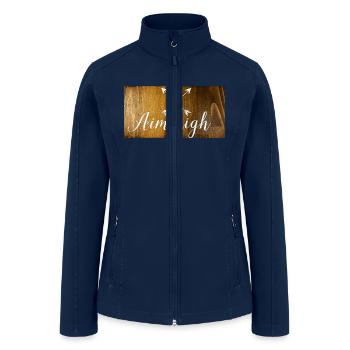 10 Aim High - Women’s Soft Shell Jacket - navy - Front