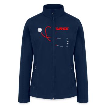 Comforts t shirt - Women’s Soft Shell Jacket - navy - Front