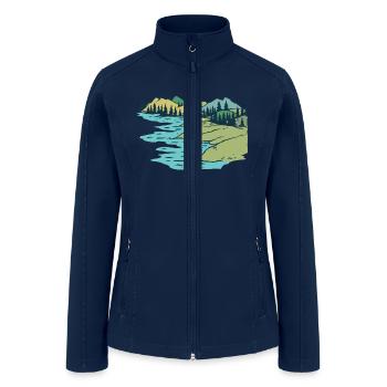 Alaska Landscape - Women’s Soft Shell Jacket - navy - Front
