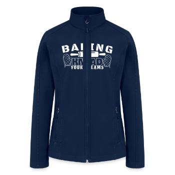 Exactly what i want white - Women’s Soft Shell Jacket - navy - Front