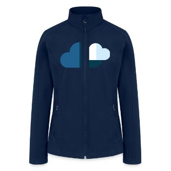 clouds - Women’s Soft Shell Jacket - navy - Front