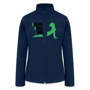 I Bend So I Dont Break - Women’s Soft Shell Jacket - navy - Front