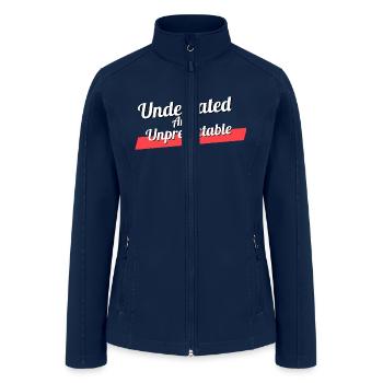 Underrated and Unpredictable Color friendly - Women’s Soft Shell Jacket - navy - Front