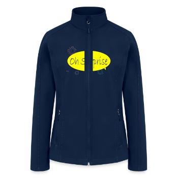 A surprise T-shirt - Women’s Soft Shell Jacket - navy - Front