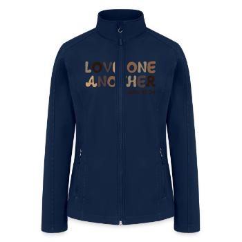 Love One Another John - Women’s Soft Shell Jacket - navy - Front