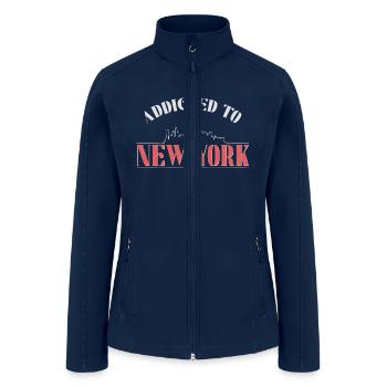 Addicted to New York - Women’s Soft Shell Jacket - navy - Front